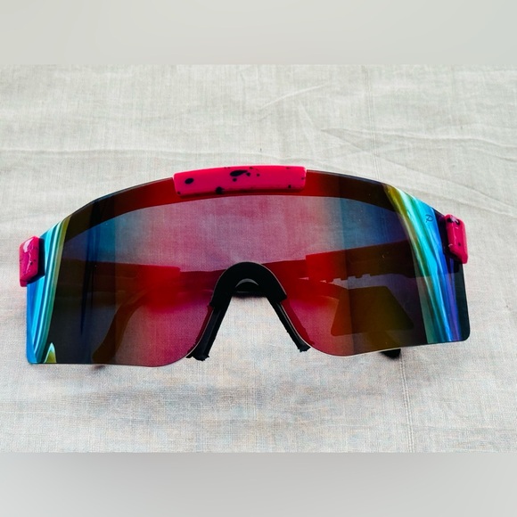 Sport Shield Sunglasses with Color Mirror ( Choose Any Color ) - Picture 13 of 14